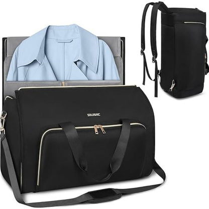 Convertible Cloth Wear-resistant Folding Storage Garment Suit Bag Crossbody Rotatable Backpack