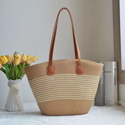 All-matching Straw Mori Style Woven Bag Ins