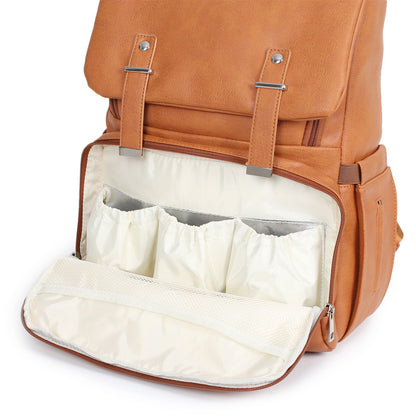 PU Leather Mother And Baby Mummy Backpack