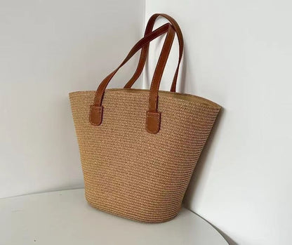 All-matching Straw Mori Style Woven Bag Ins